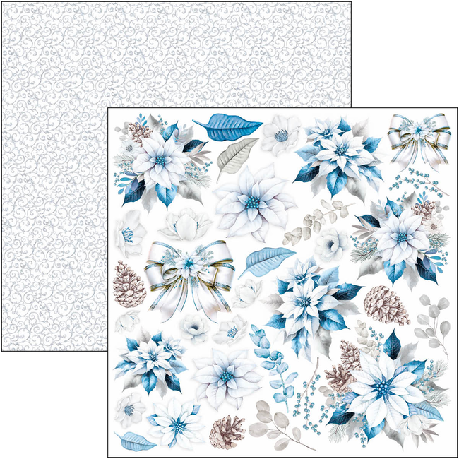 Ciao Bella ELEGANCE OF BLUE FUSSY CUT PAD 6"X6" 24/PKG