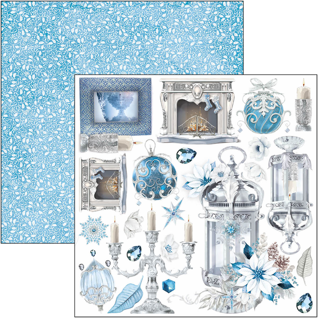 Ciao Bella ELEGANCE OF BLUE FUSSY CUT PAD 6"X6" 24/PKG