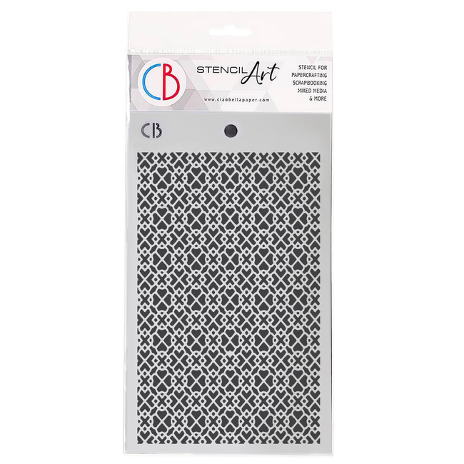 Ciao Bella TEXTURE STENCIL 5"X8" VINTAGE SWEATER