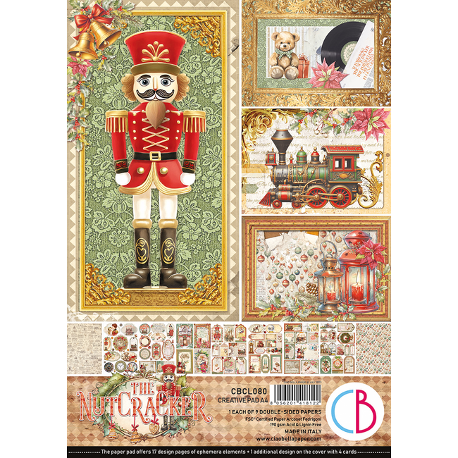 Ciao Bella THE NUTCRACKER CREATIVE PAD A4 9/PKG