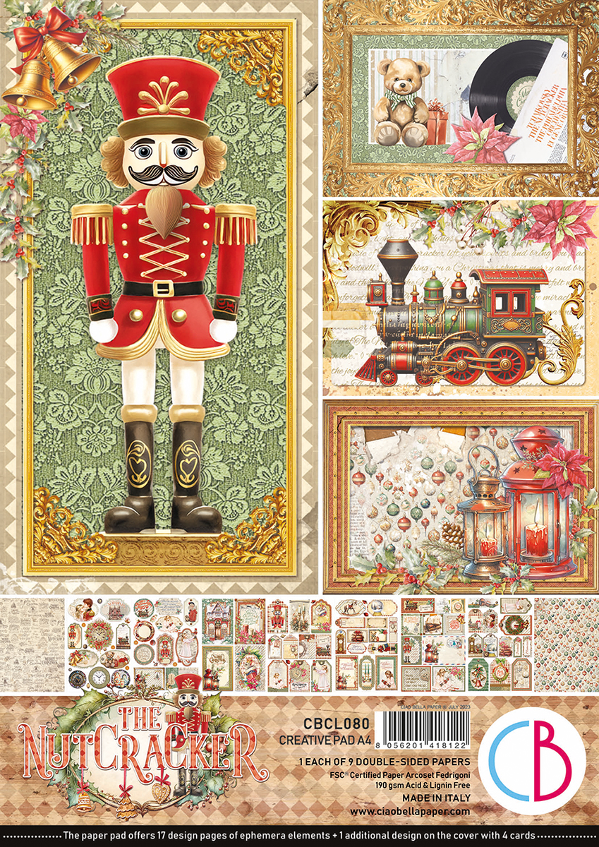 Ciao Bella THE NUTCRACKER CREATIVE PAD A4 9/PKG