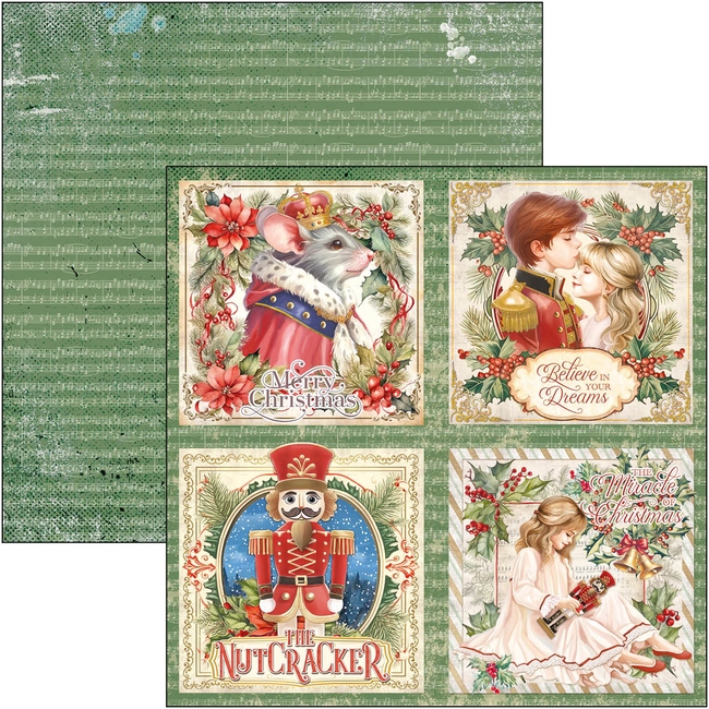 Ciao Bella THE NUTCRACKER PATTERNS PAD 12"X12" 8/PKG