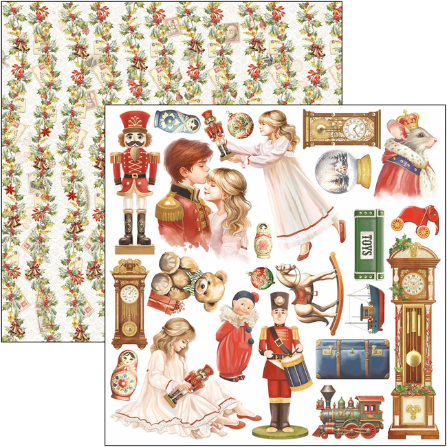 Ciao Bella THE NUTCRACKER PATTERNS PAD 12"X12" 8/PKG