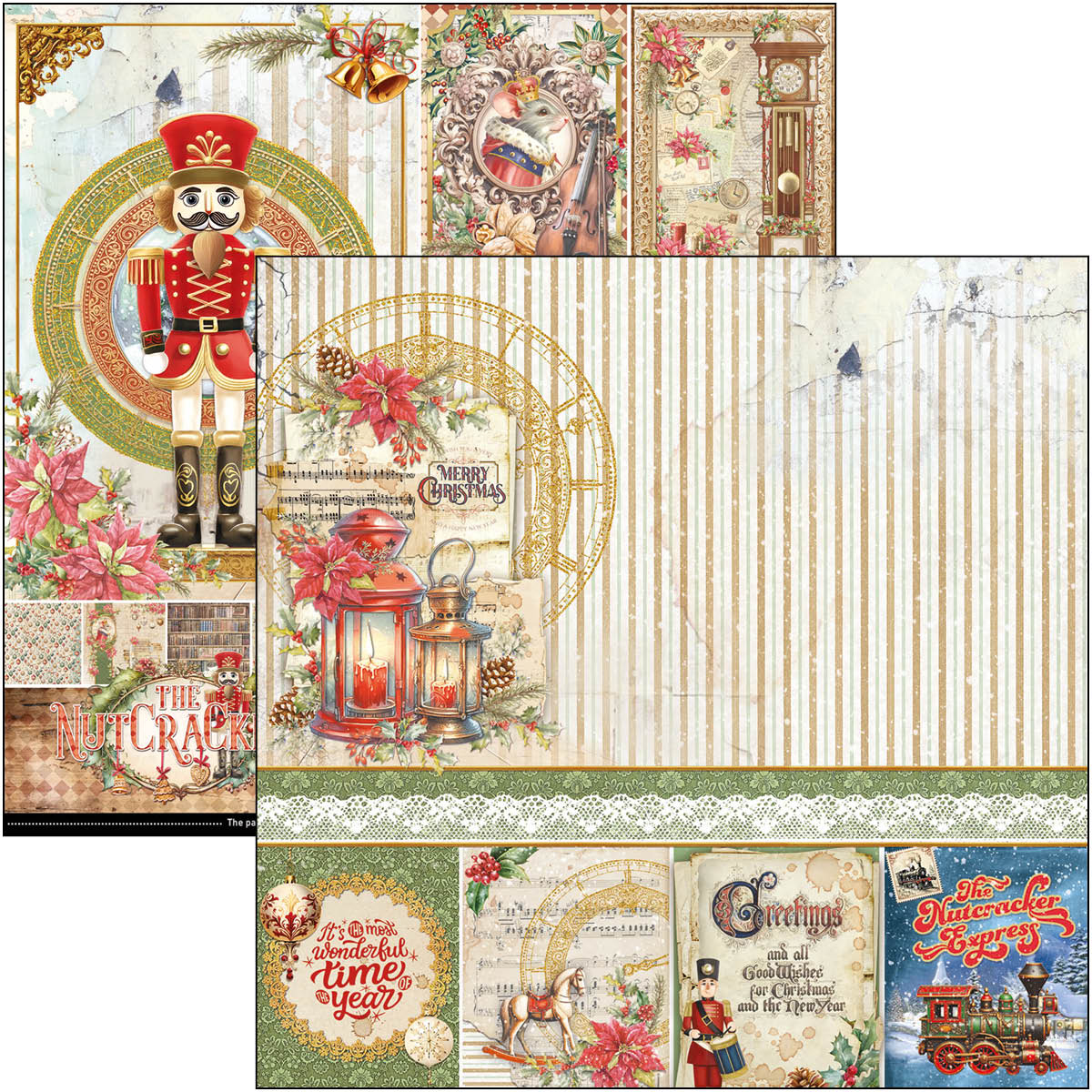 Ciao Bella THE NUTCRACKER PAPER PAD 12"X12" 12/PKG