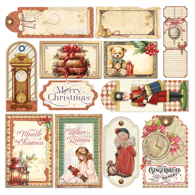 Ciao Bella VELLUM THE NUTCRACKER FUSSY CUT 6"X6" 6/PKG