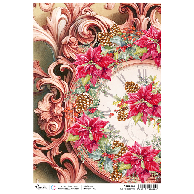 Ciao Bella RICE PAPER A4 TIME TO CELEBRATE