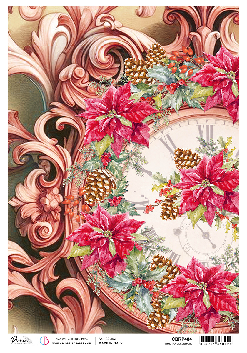 Ciao Bella RICE PAPER A4 TIME TO CELEBRATE