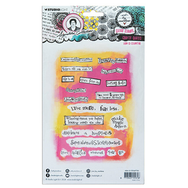 Studio Light ABM Clear Stamp Crafty quotes Signature Collection nr.746