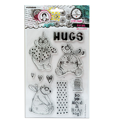 Studio Light ABM Clear Stamp Bear hugs Signature Collection nr.747