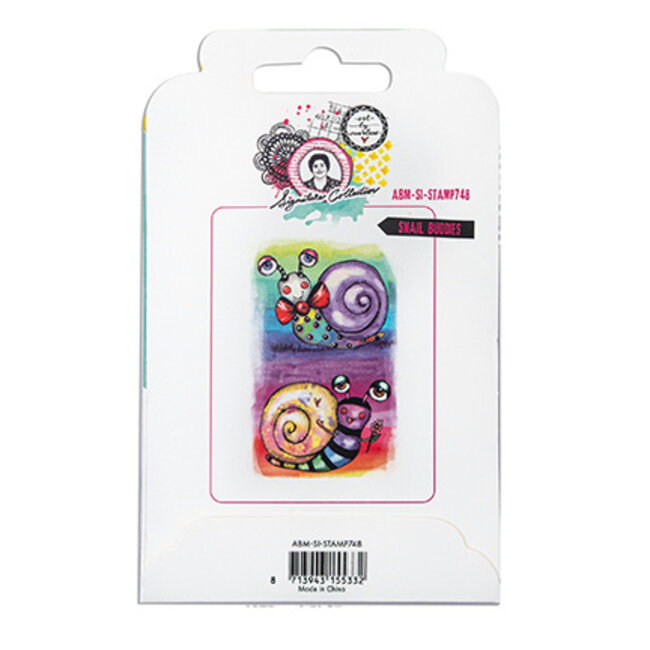 Studio Light ABM Cling Stamp Snail buddies Signature Collection nr.748