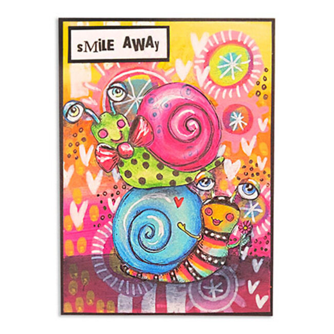Studio Light ABM Cling Stamp Snail buddies Signature Collection nr.748