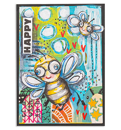 Studio Light ABM Cling Stamp Flying friends Signature Collection nr.749