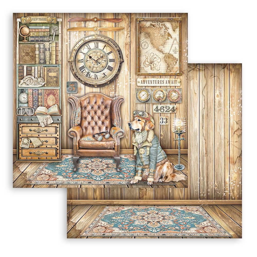 Stamperia Scrapbooking Small Pad 10 sheets cm 20,3X20,3 (8"X8") - Alterego