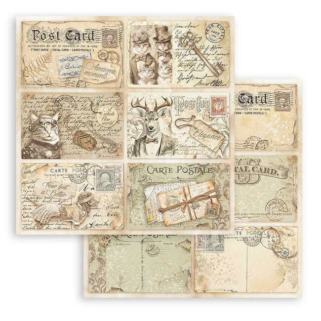 Stamperia Papierblok 20,3x20,3 cm - 10 vellen - Alterego