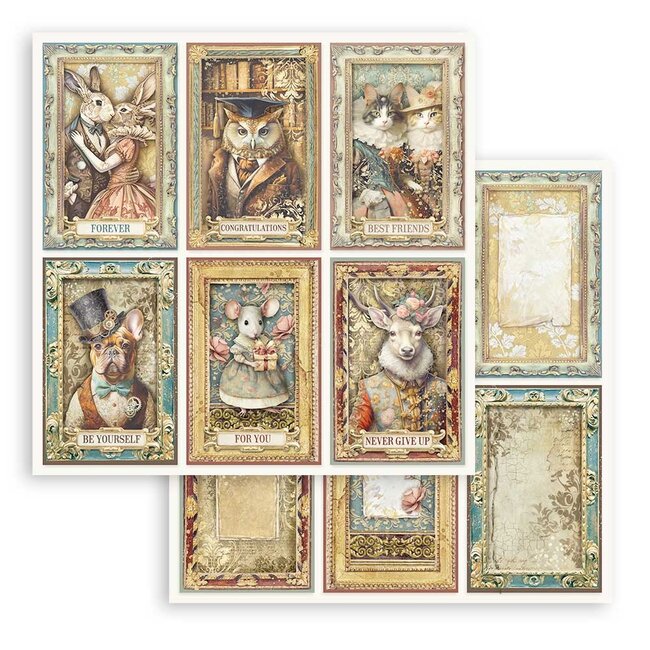Stamperia Scrapbooking Small Pad 10 sheets cm 20,3X20,3 (8"X8") - Alterego