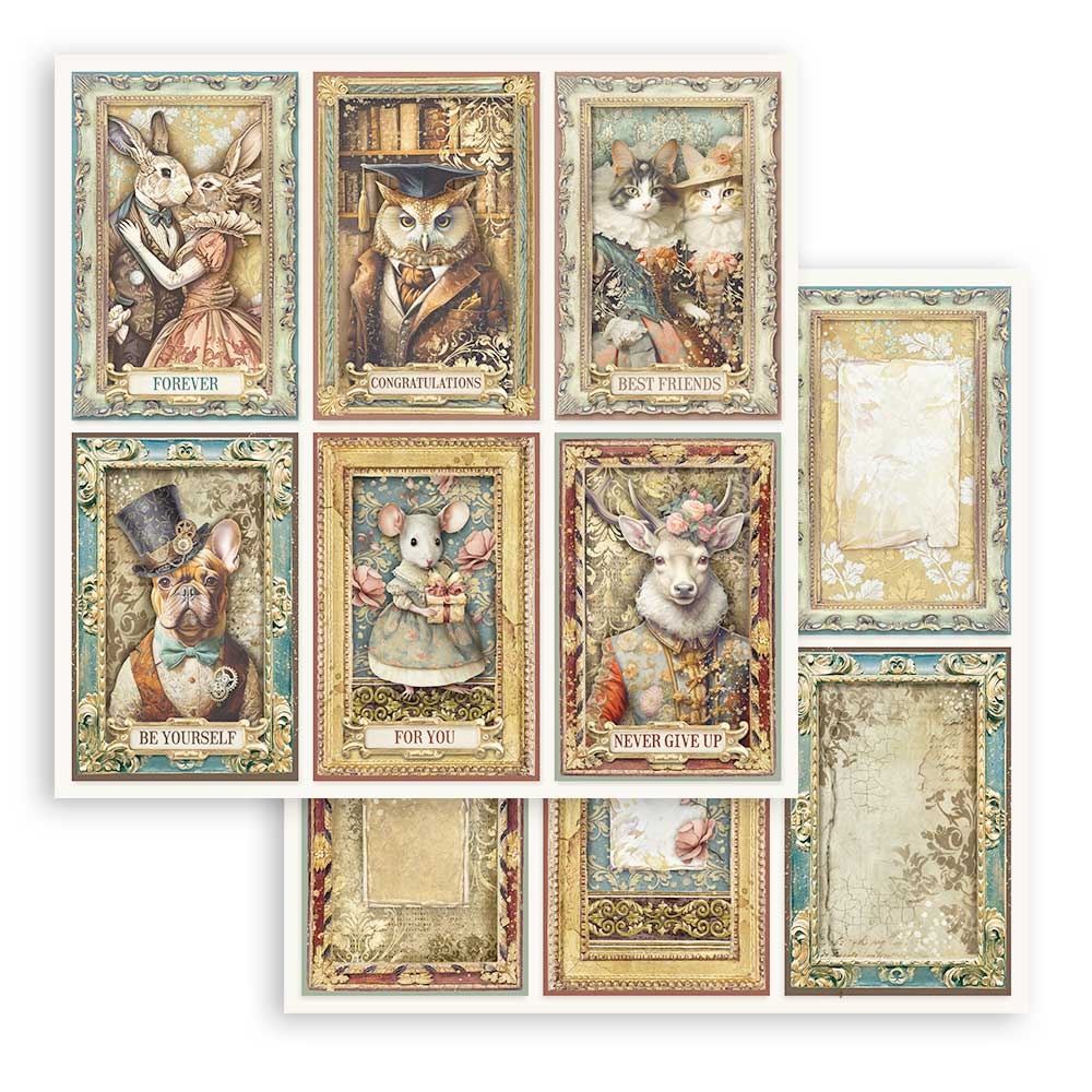 Stamperia Scrapbooking Small Pad 10 sheets cm 20,3X20,3 (8"X8") - Alterego