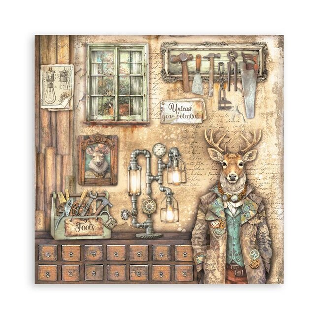 Stamperia Scrapbooking Pad 22 sheets cm 30,5x30,5 (12"x12") Single face - Alterego