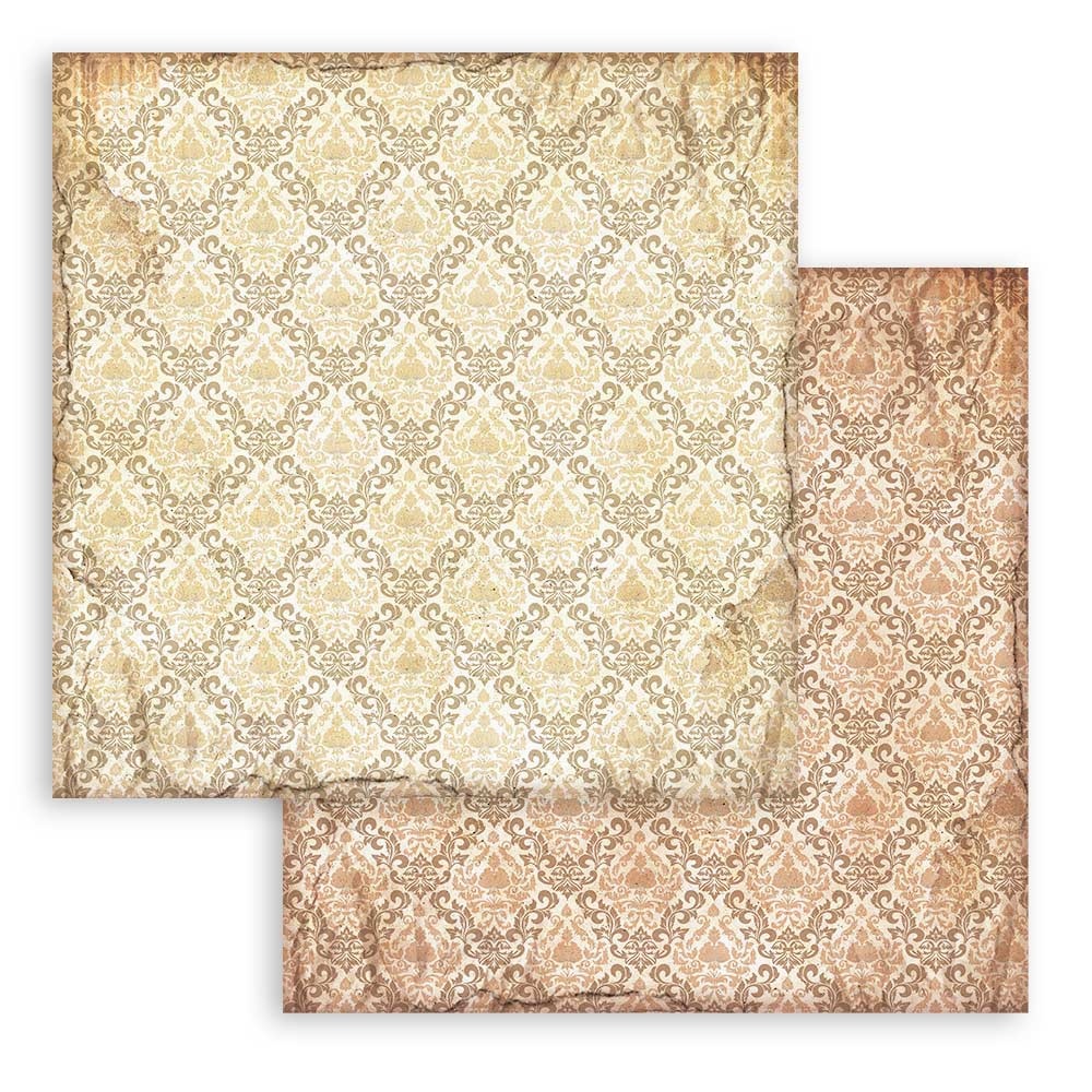 Stamperia Scrapbooking Double face sheet - Alterego ochre wallpaper