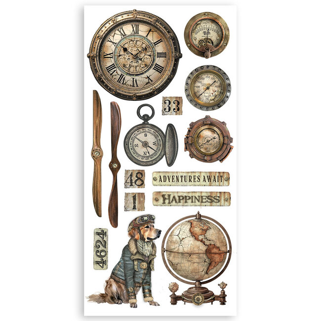 Stamperia Paper cut-outs 2 Double Face -  4 sheets cm. 15x30,5 - Alterego