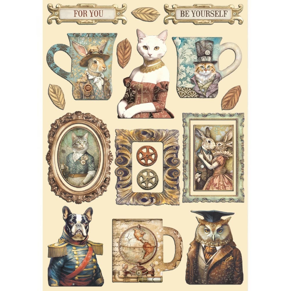 Stamperia Colored Wooden shape A5 - Alterego