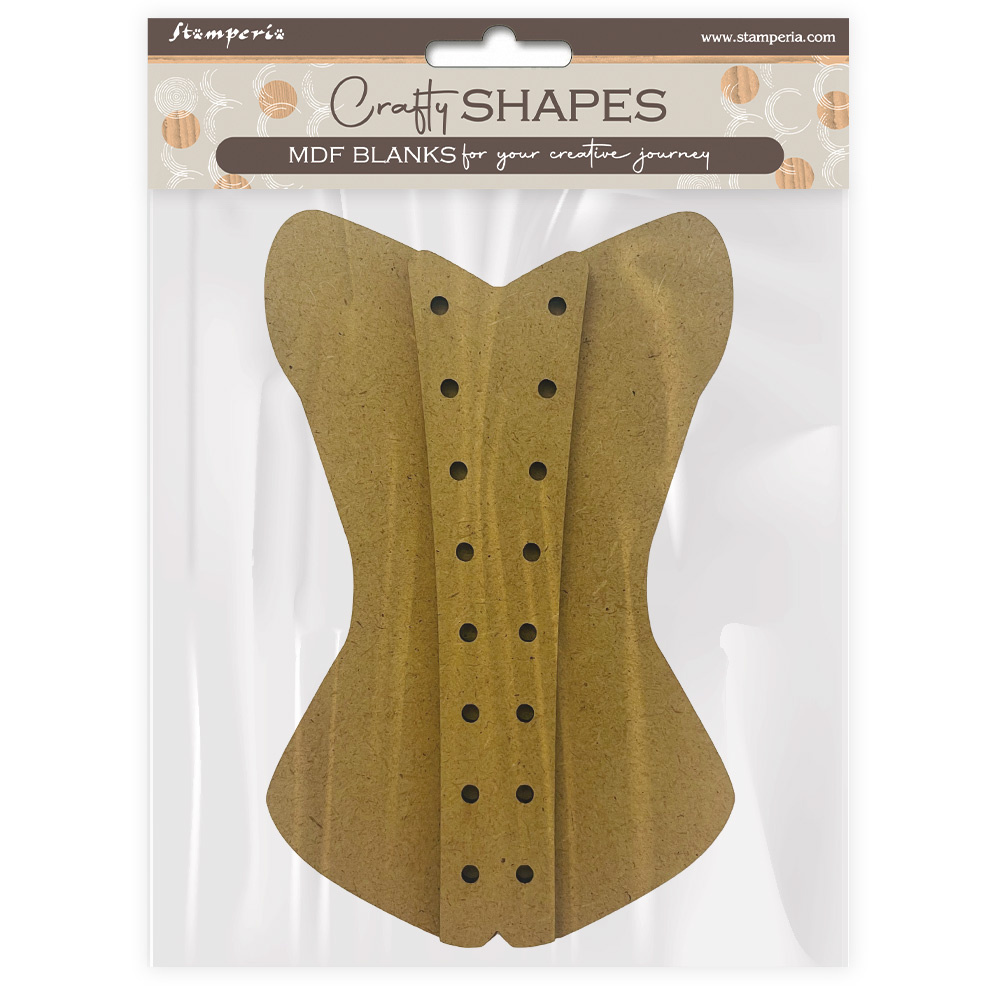 Stamperia Crafty shapes: Old Lace corset