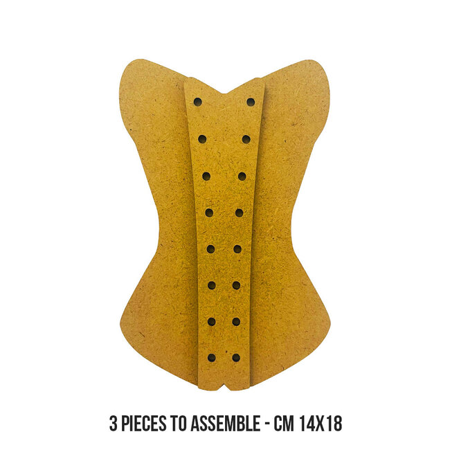 Stamperia Crafty shapes: Old Lace corset