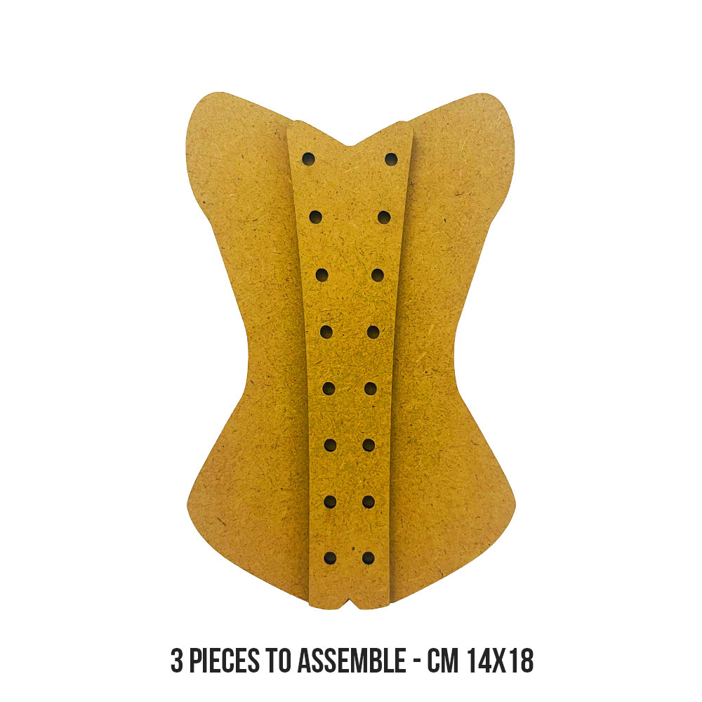 Stamperia Crafty shapes: Old Lace corset