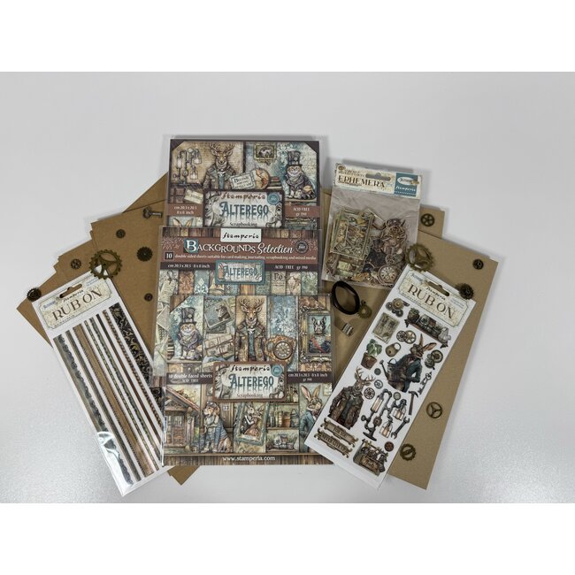 Stamperia Kit Album Alterego + tutorial gemaakt door Wendy Koot