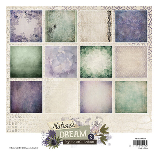 Studio Light HE Designer Paper Pad Background papers Nature's Dream 2 nr.236