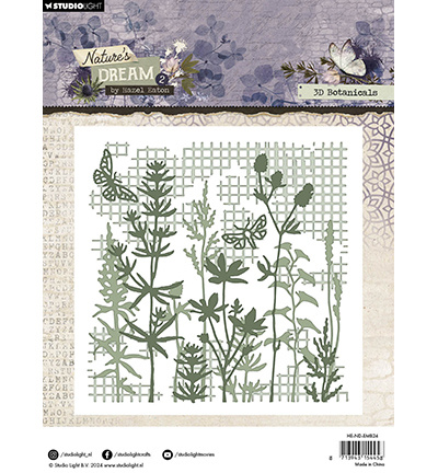 Studio Light HE Embossing folder 3D Botanicals Nature's Dream 2 nr.24