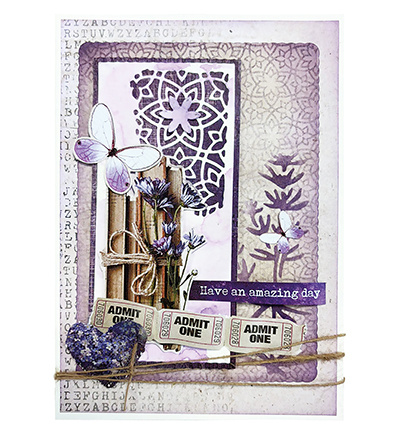 Studio Light HE Clear Stamp ABC background Nature's Dream 2 nr.721