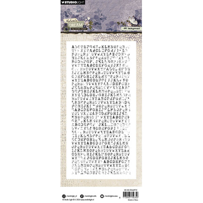Studio Light HE Clear Stamp ABC background Nature's Dream 2 nr.721