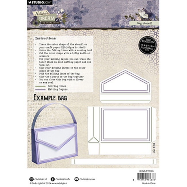Studio Light HE Stencil Bag Stencil Nature's Dream 2 nr.05
