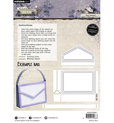 Studio Light HE Stencil Bag Stencil Nature's Dream 2 nr.05