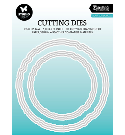 Studio Light SL Cutting Die Torn edge circles Essentials nr.913
