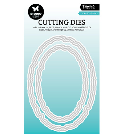 Studio Light SL Cutting Die Torn edge ovals Essentials nr.915