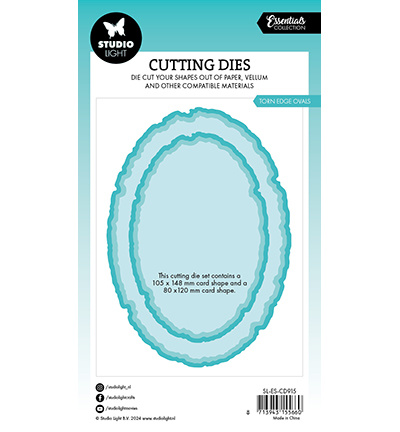Studio Light SL Cutting Die Torn edge ovals Essentials nr.915