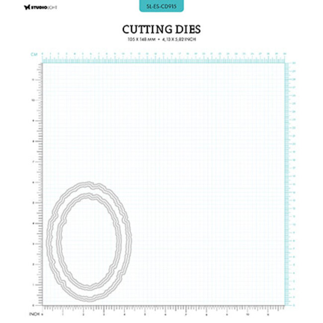 Studio Light SL Cutting Die Torn edge ovals Essentials nr.915