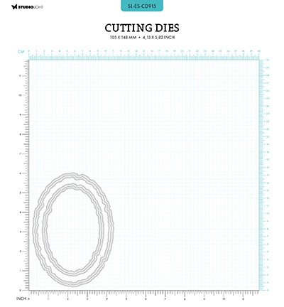 Studio Light SL Cutting Die Torn edge ovals Essentials nr.915