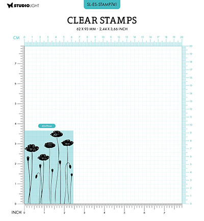 Studio Light SL Clear Stamp Poppies Essentials nr.741