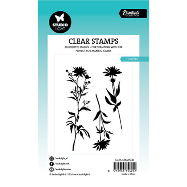 Studio Light SL Clear Stamp Flowers Essentials nr.743