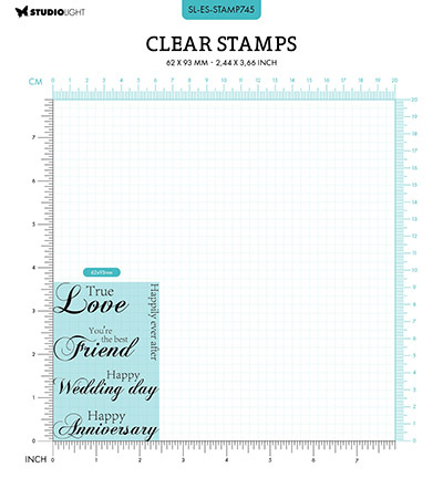 Studio Light SL Clear Stamp True love Essentials nr.745