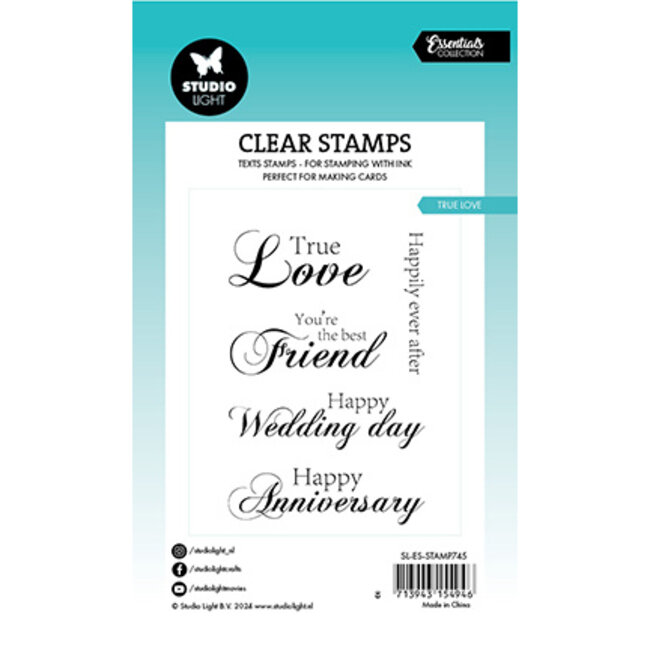 Studio Light SL Clear Stamp True love Essentials nr.745