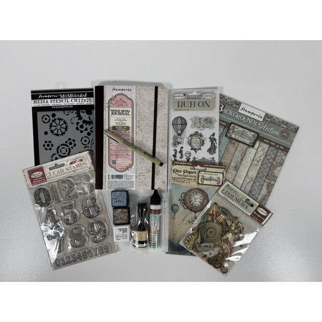 Stamperia Basis Journal starter kit 01 - Voyages Fantastiques