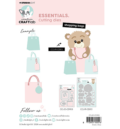 Studio Light - Creative Craftlab CCL Cutting Die Shopping bags Essentials nr.908