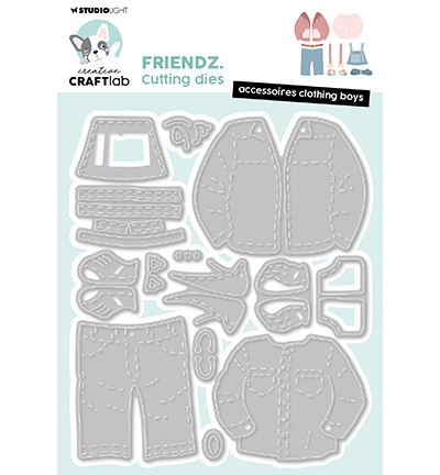 Studio Light - Creative Craftlab CCL Cutting Die Accessoires clothing boys Friendz nr.911