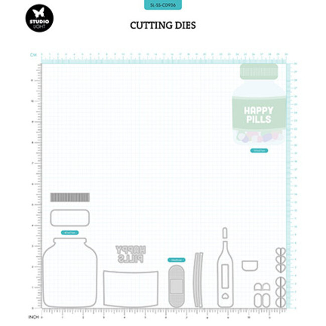 Studio Light -Sweet Stories SL Cutting Die Pill bottle Sweet Stories nr.936