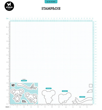 Studio Light -Sweet Stories SL Stamp & Cutting Die Koala Sweet Stories nr.85