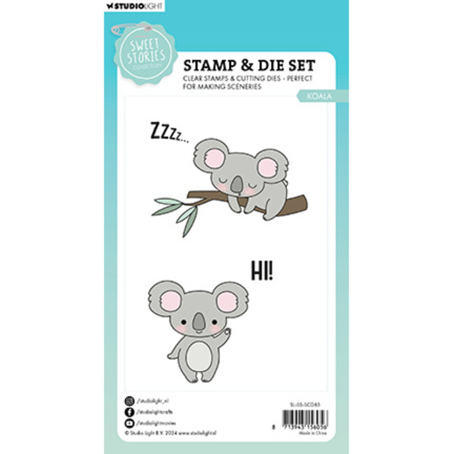 Studio Light -Sweet Stories SL Stamp & Cutting Die Koala Sweet Stories nr.85