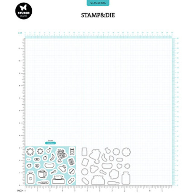 Studio Light -Sweet Stories SL Stamp & Cutting Die Get well Sweet Stories nr.86